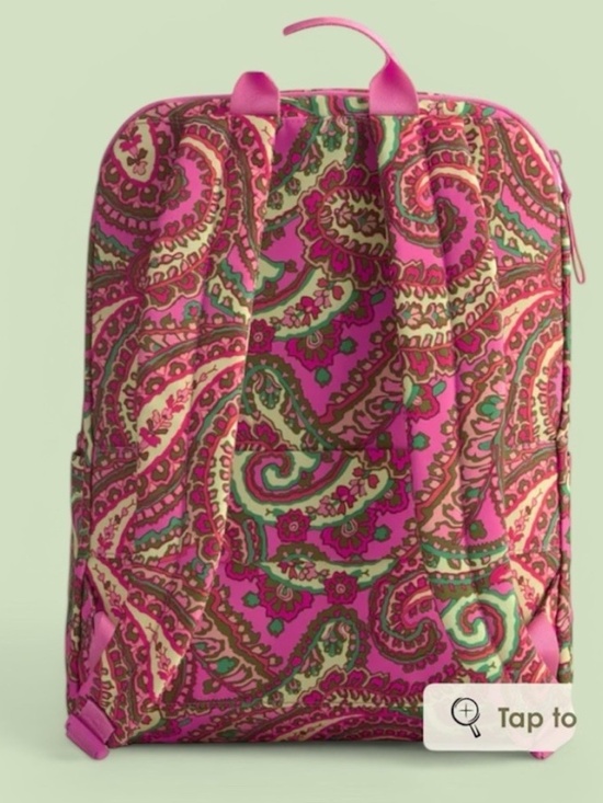 new Vera Bradley *Capri Pink* Essential Large Backpack main image 4